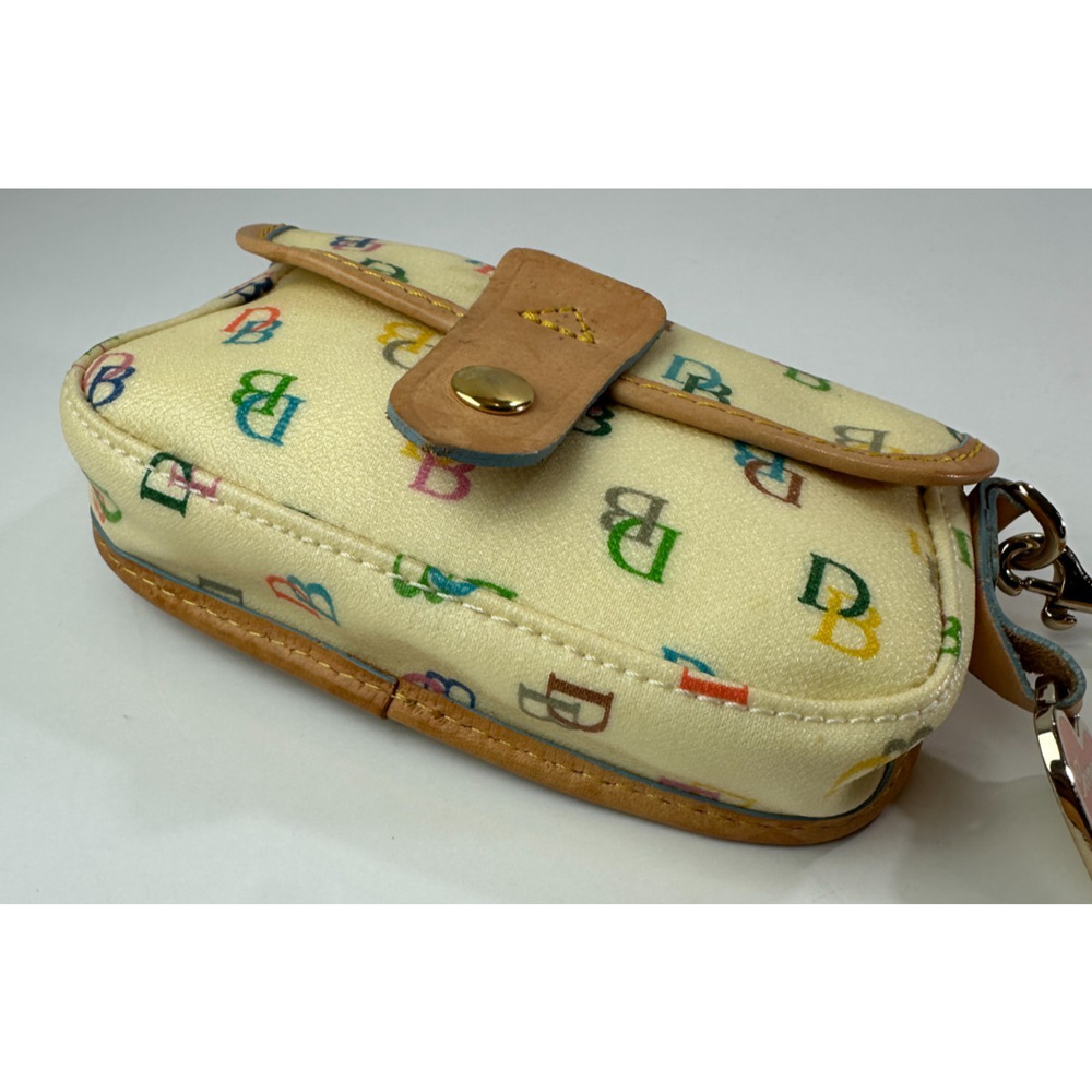 Dooney & Bourke Colorful Rainbow Monogram Logo Wristlet Mini Wallet Bag Purse - Picture 5 of 16